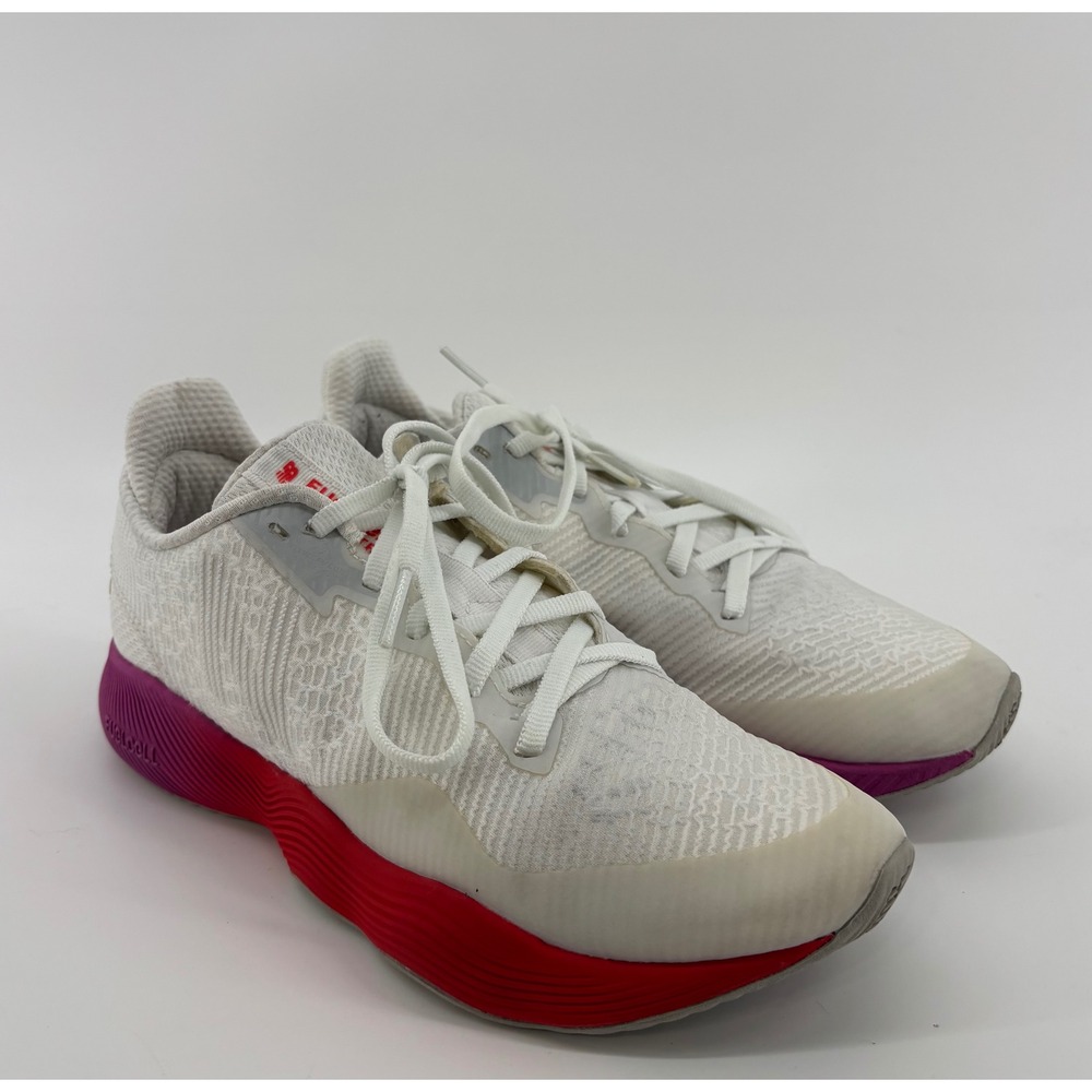 New Balance FuelCell Shift TR Women's 7.5 White Red Purple Athletic Sneakers